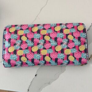 Simply Southern Pineapple Print Key & Card Holder - Pink, Yellow, Green